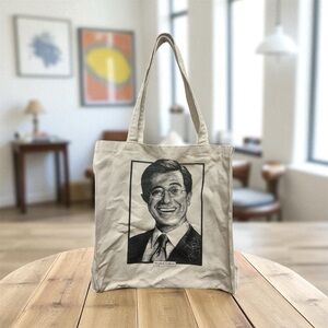 RARE Y2K The Colbert Report with Stephen Colbert Canvas Tote Bag